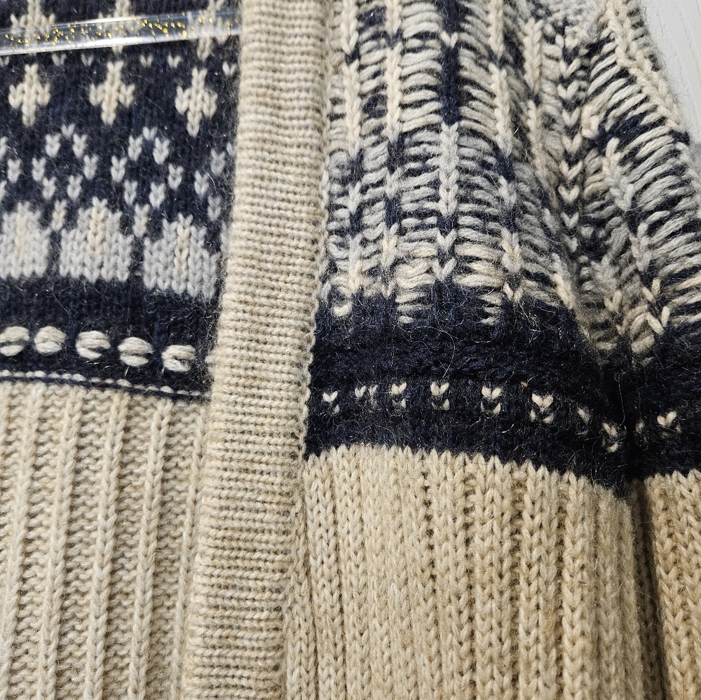 Gemelli Cardigan Sweater womans size M itialian heavy knit mohair blend pockets - Picture 6 of 7